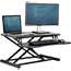Fellowes Corsivo Sit-Stand Workstation, 4.5 in H x 31.5 in W x 24.1 in D, Black Thumbnail 2