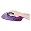 Fellowes® Gel Crystals Mouse Pad w/Wrist Rest, Rubber Back, 7 15/16 x 9-1/4, Purple Thumbnail 2