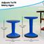 Flash Furniture Carter Kids Flexible Active Stool, Adjustable Height, Non-Skid Bottom, Blue Thumbnail 13