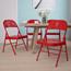 Flash Furniture HERCULES Series Double Braced Folding Chair, Metal, Red Thumbnail 2