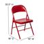 Flash Furniture HERCULES Series Double Braced Folding Chair, Metal, Red Thumbnail 5