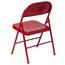 Flash Furniture HERCULES Series Double Braced Folding Chair, Metal, Red Thumbnail 6