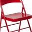 Flash Furniture HERCULES Series Double Braced Folding Chair, Metal, Red Thumbnail 7