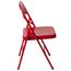 Flash Furniture HERCULES Series Double Braced Folding Chair, Metal, Red Thumbnail 8