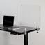 Flash Furniture Clear Acrylic Desk Partition with Hardware Included, 18" H X 23" L Thumbnail 2