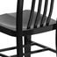 Flash Furniture Indoor-Outdoor Chair, Metal, Black Thumbnail 10