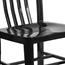 Flash Furniture Indoor-Outdoor Chair, Metal, Black Thumbnail 13