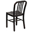 Flash Furniture Indoor-Outdoor Chair, Metal, Black/Antique Gold Thumbnail 5