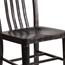 Flash Furniture Indoor-Outdoor Chair, Metal, Black/Antique Gold Thumbnail 15
