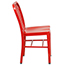 Flash Furniture Indoor/Outdoor Chair, Metal, Red Thumbnail 6