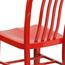 Flash Furniture Indoor/Outdoor Chair, Metal, Red Thumbnail 12