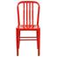 Flash Furniture Indoor-Outdoor Chair, Metal, Red Thumbnail 14