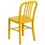 Flash Furniture Indoor/Outdoor Chair, Metal, Yellow Thumbnail 9