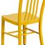 Flash Furniture Indoor/Outdoor Chair, Metal, Yellow Thumbnail 10
