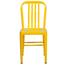 Flash Furniture Indoor/Outdoor Chair, Metal, Yellow Thumbnail 12