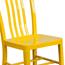 Flash Furniture Indoor/Outdoor Chair, Metal, Yellow Thumbnail 13