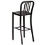 Flash Furniture Indoor/Outdoor Barstool with Vertical Slat Back, 30 in H, Metal, Black/Antique Gold Thumbnail 11