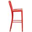 Flash Furniture 30" High Red Metal Indoor-Outdoor Barstool with Vertical Slat Back, 30" H, Metal, Red Thumbnail 11