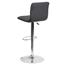Flash Furniture Contemporary Adjustable Height Barstool with Horizontal Stitch Back and Chrome Base, Vinyl, Gray Thumbnail 10