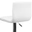 Flash Furniture Contemporary White Vinyl Adjustable Height Barstool with Horizontal Stitch Back and Chrome Base Thumbnail 10
