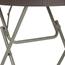 Flash Furniture Folding Table, 31.5" Round, Plastic/Rattan, Brown Thumbnail 12