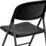 Flash Furniture HERCULES Series 330 lb. Capacity Black Plastic Folding Chair with Charcoal Frame Thumbnail 10