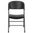Flash Furniture HERCULES Series 330 lb. Capacity Black Plastic Folding Chair with Charcoal Frame Thumbnail 12