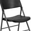 Flash Furniture HERCULES Series 330 lb. Capacity Black Plastic Folding Chair with Charcoal Frame Thumbnail 13