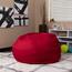 Flash Furniture Oversized Bean Bag Chair, Solid Red Thumbnail 2