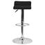 Flash Furniture Contemporary Adjustable Height Barstool with Solid Wave Seat and Chrome Base, Vinyl, Black Thumbnail 13