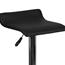 Flash Furniture Contemporary Adjustable Height Barstool with Solid Wave Seat and Chrome Base, Vinyl, Black Thumbnail 14