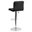 Flash Furniture Contemporary Black Quilted Vinyl Adjustable Height Barstool with Chrome Base Thumbnail 9