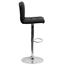 Flash Furniture Contemporary Black Quilted Vinyl Adjustable Height Barstool with Chrome Base Thumbnail 11