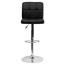 Flash Furniture Contemporary Black Quilted Vinyl Adjustable Height Barstool with Chrome Base Thumbnail 12