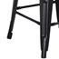 Flash Furniture Backless Indoor/Outdoor Counter Height Stool, Metal, Distressed Black, 24 in H Thumbnail 6