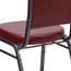 Flash Furniture HERCULES Series Crown Back Stacking Banquet Chair, Vinyl, Burgundy/Silver Vein Thumbnail 17