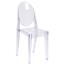 Flash Furniture Ghost Side Chair in Transparent Crystal Thumbnail 1