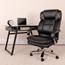 Flash Furniture Big & Tall Black LeatherSoft Swivel Executive Desk Chair With Wheels Thumbnail 2