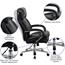 Flash Furniture Big & Tall Black LeatherSoft Swivel Executive Desk Chair With Wheels Thumbnail 6