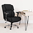 Flash Furniture HERCULES Series 24/7 Intensive Use Big & Tall, Black Fabric Executive Ergonomic Office Chair w/ Lumbar Knob Thumbnail 4