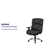 Flash Furniture HERCULES Series 24/7 Intensive Use Big & Tall, Black Fabric Executive Ergonomic Office Chair w/ Lumbar Knob Thumbnail 2