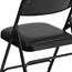 Flash Furniture HERCULES Series Curved Triple Braced & Double-Hinged Black Vinyl Metal Folding Chair Thumbnail 11