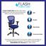 Flash Furniture Mid-Back Blue Mesh Multifunction Executive Swivel Ergonomic Office Chair with Adjustable Arms Thumbnail 10