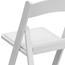 Flash Furniture Hercules Series 1000 lb. Capacity White Resin Folding Chair With White Vinyl Padded Seat Thumbnail 8
