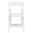 Flash Furniture Hercules Series 1000 lb. Capacity White Resin Folding Chair With White Vinyl Padded Seat Thumbnail 10
