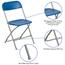 Flash Furniture HERCULES Series 800 lb. Capacity Premium Blue Plastic Folding Chair Thumbnail 6