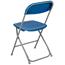 Flash Furniture HERCULES Series 800 lb. Capacity Premium Blue Plastic Folding Chair Thumbnail 8