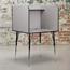 Flash Furniture Study Carrel With Adjustable Legs And Top Shelf In Nebula Grey Finish Thumbnail 4