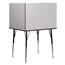 Flash Furniture Study Carrel With Adjustable Legs And Top Shelf In Nebula Grey Finish Thumbnail 5
