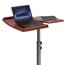 Flash Furniture Angle and Height Adjustable Mobile Laptop Computer Table with Cherry Top Thumbnail 7